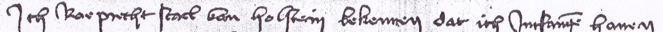 Urkunde vom 2.12.1440: "Ich Roprecht Stael von Holstein..."
